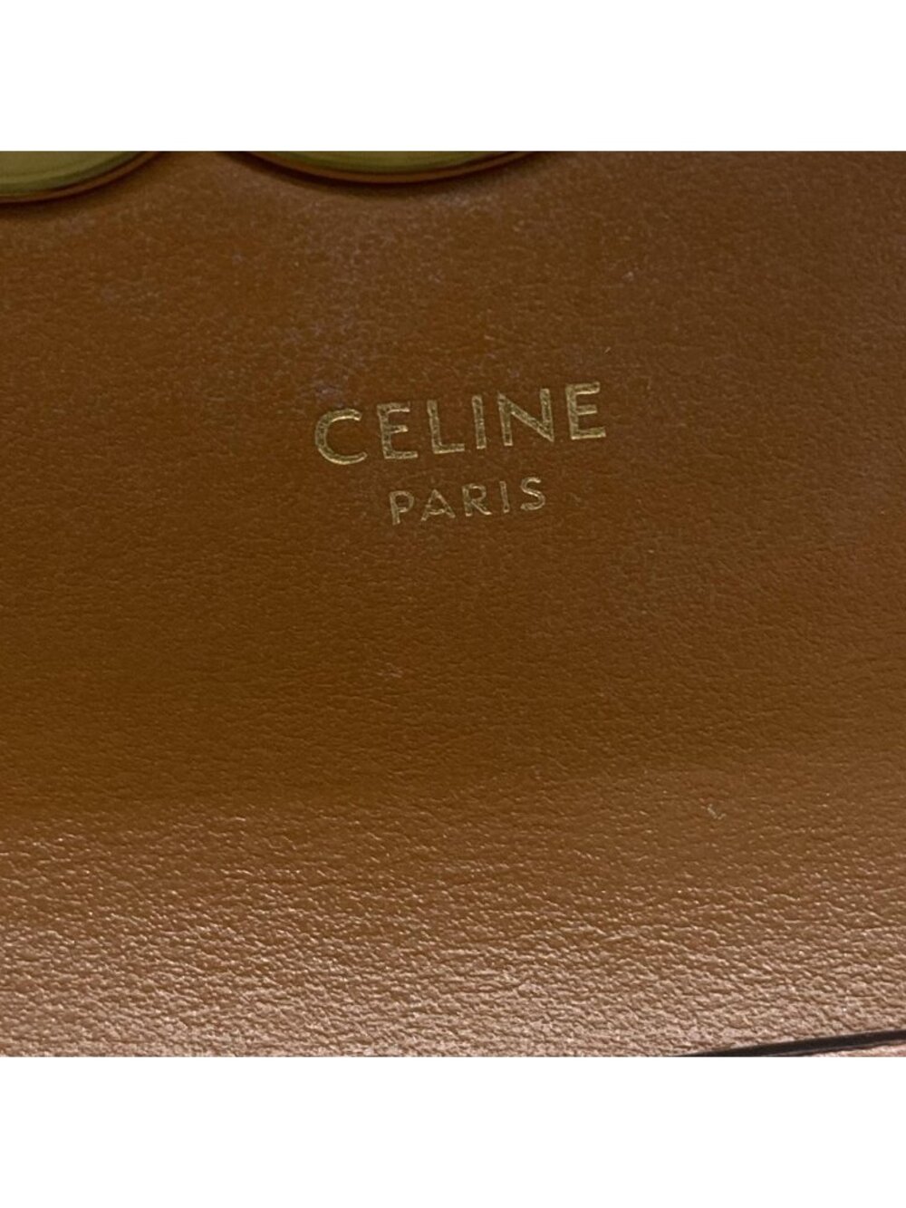 ★SOLD★ Celine Shoulder Bag Mini Triomphe Black Dark Brown Leather - Picture 8 of 15